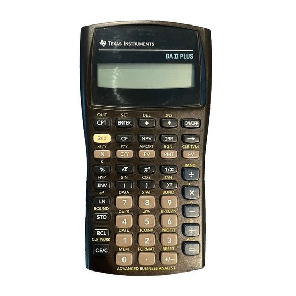 Texas Instruments Other - VTG Texas Instruments BA II PLUS Financial Handheld Calculator Adding Machine